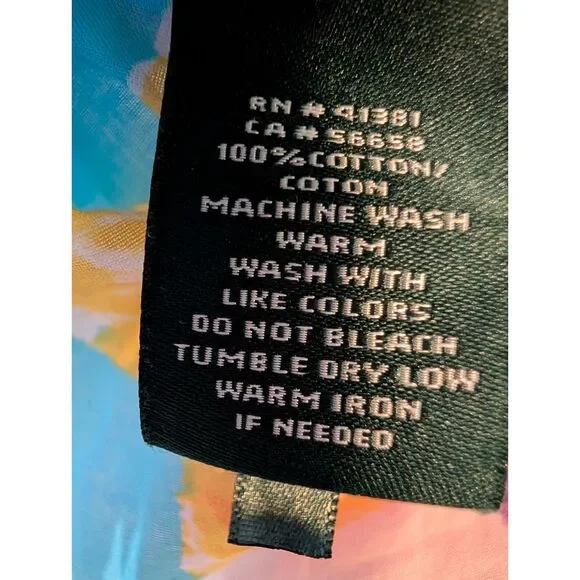 Lauren Ralph Lauren Floral Button Up Shirt 16 Cotton Sheer Spring Bloom - Picture 6 of 8